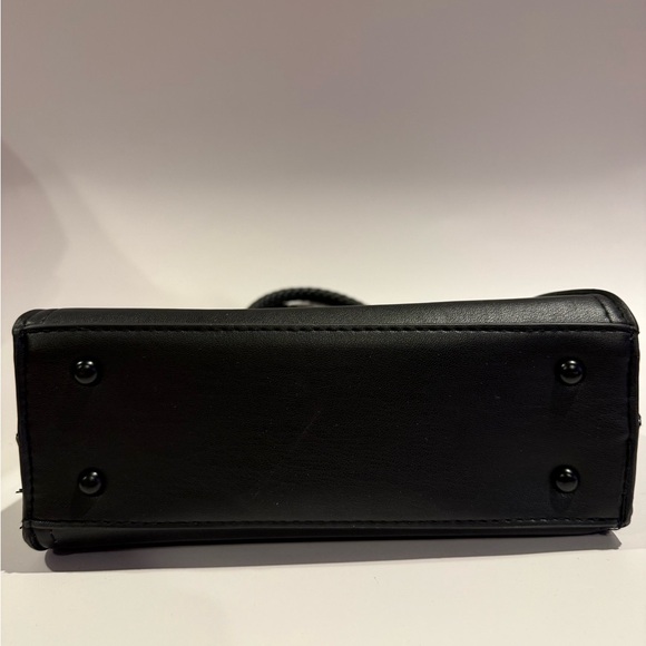 Badgley Mischka Small Braid Trim Convertible Top-Handle Bag w/ Crossbody Strap - Picture 5 of 12